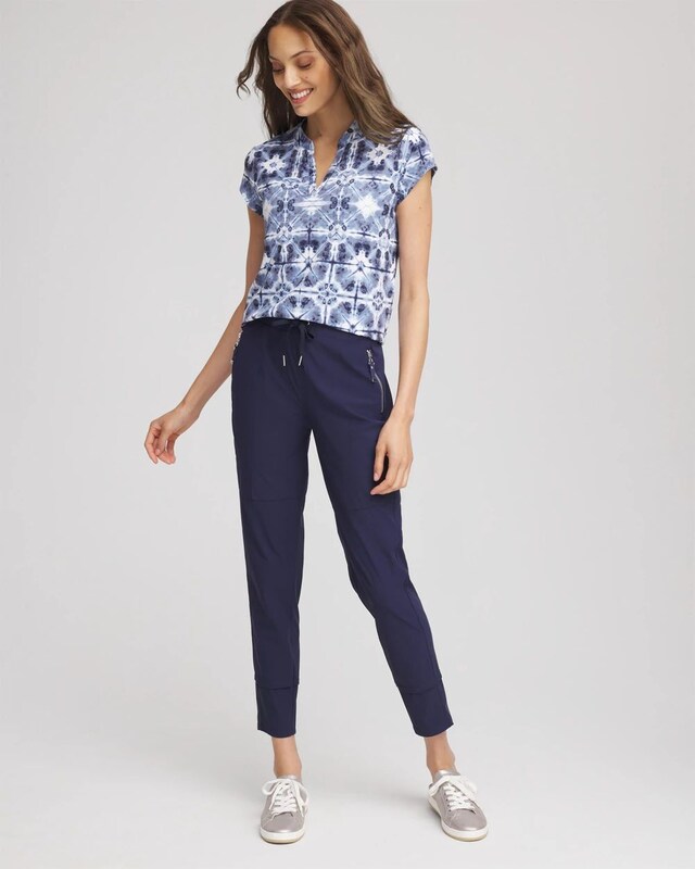 Zenergy UPF Printed Polo Top - image 2